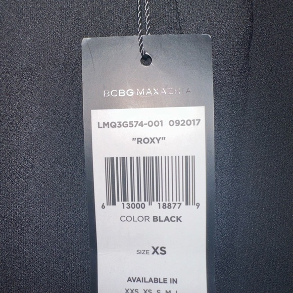 BCBG MAXAZRIA black asymmetrical wrap around skirt - Picture 6 of 14